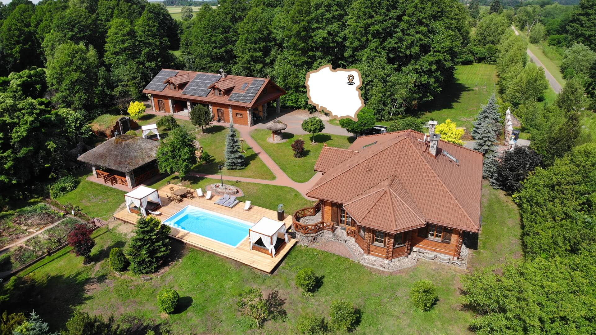 rezy (1) rezydencja na podlasiu - widok z drona