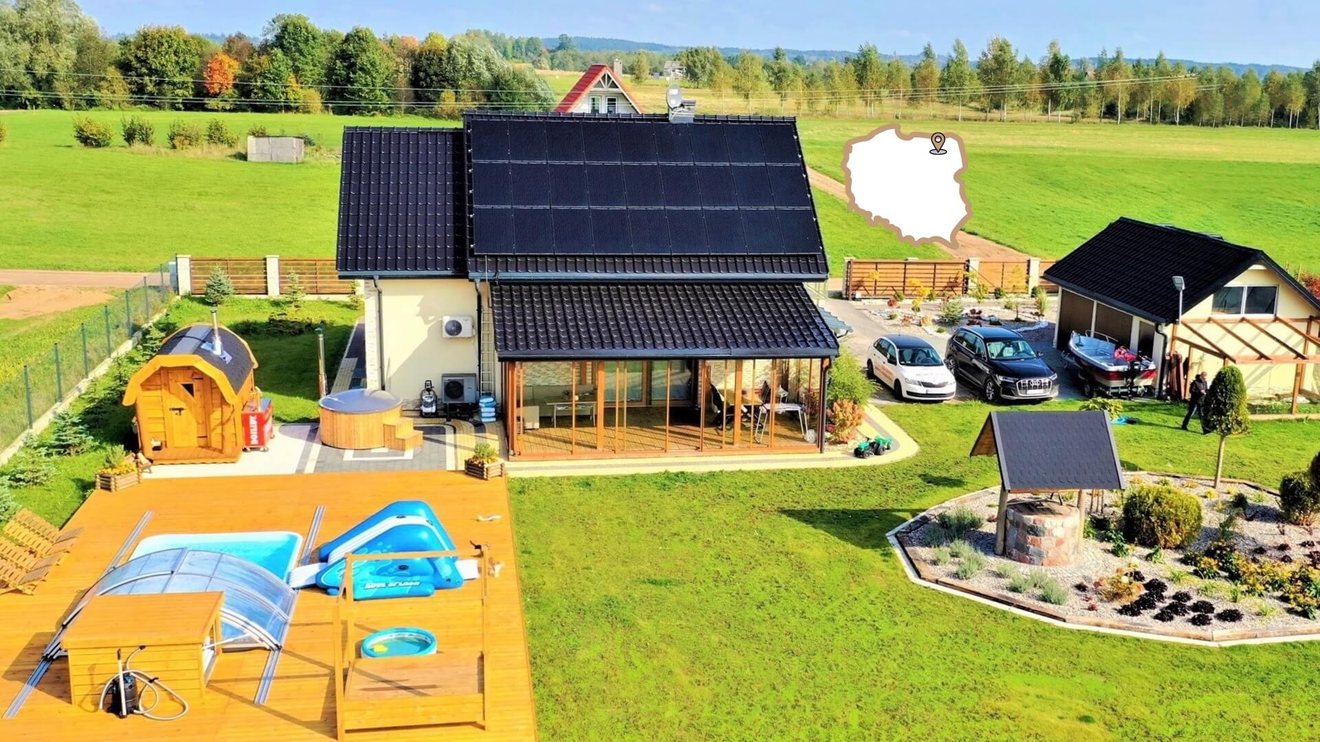 willa spa glowne (1) willa spa na mazurach - widok na posiadłość