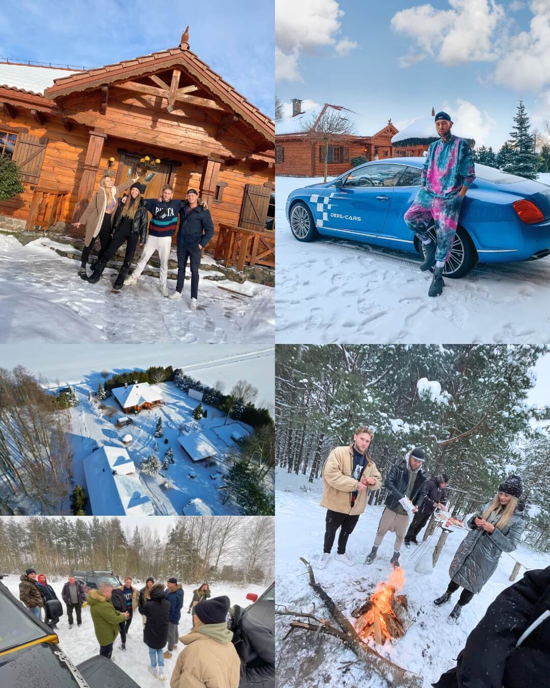 rezydncja na podlasiu - zima kolaż